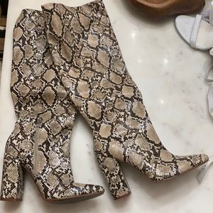 Zara Snakeskin Boots